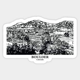 Boulder - Colorado Sticker